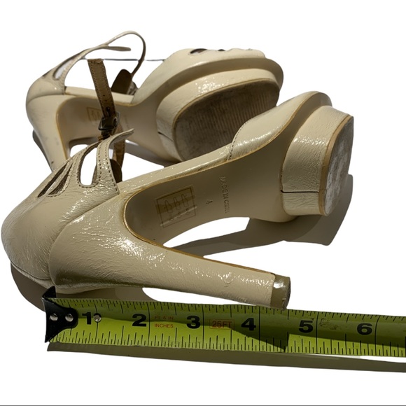 ASOS Beige Patent Leather Stiletto Shoes - Picture 7 of 8